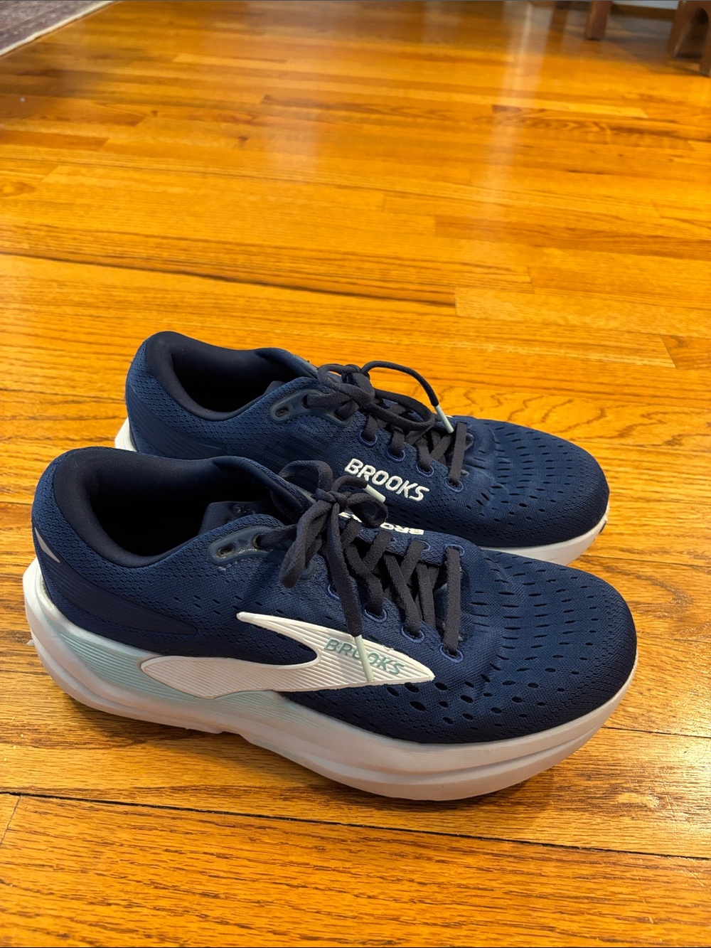 Brooks Navy and White Kids' Running Sneakers